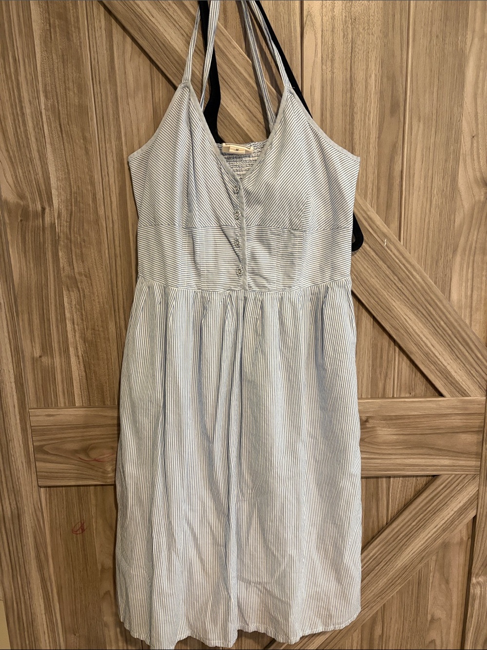 Converse Blue and White Striped Midi Dress